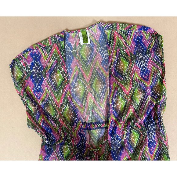 Becca by Rebecca Virtue Swim Cover-Up Size XS / XP-SP Multicolor Snakeskin Print - Picture 2 of 6